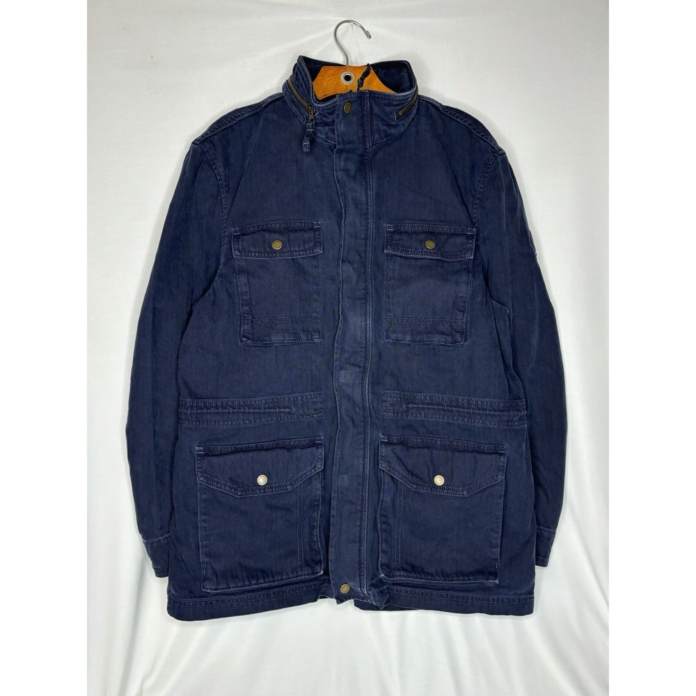 Men's Timberland Mt. Hayes Navy Wool Blend Coat 8146J-019 Size Large